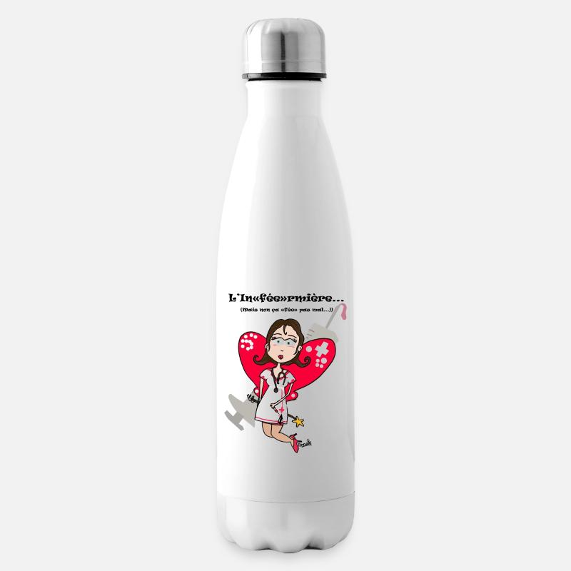 L'inféermière - Bouteille isotherme - blanc