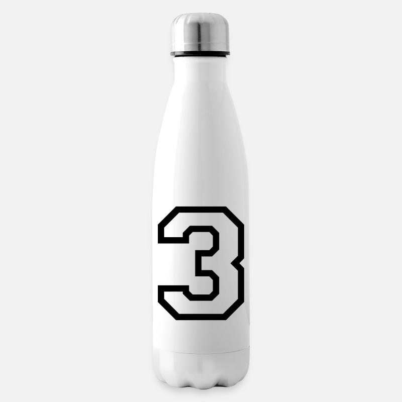 LE NUMÉRO 3-3 - Bouteille isotherme - blanc