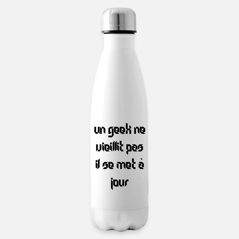 les geeks - Bouteille isotherme - blanc