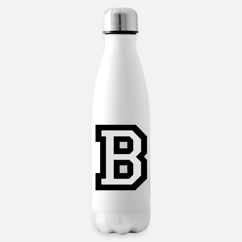 Buchstabe B - Isolierflasche - Weiß