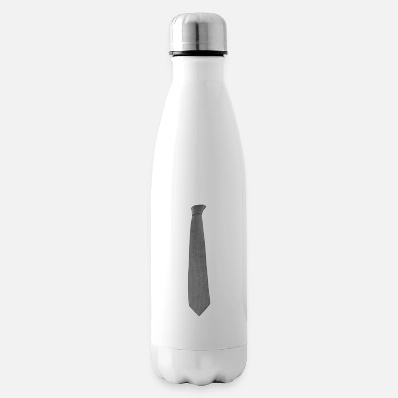 Grey Tie - Isolierflasche - Weiß