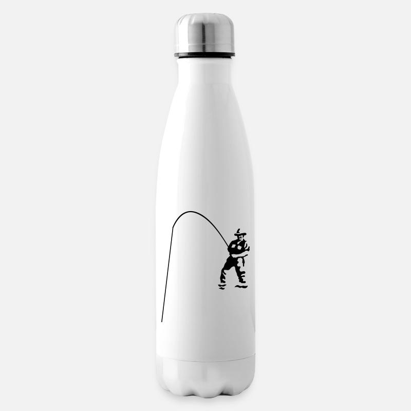 Angler - Isolierflasche - Weiß