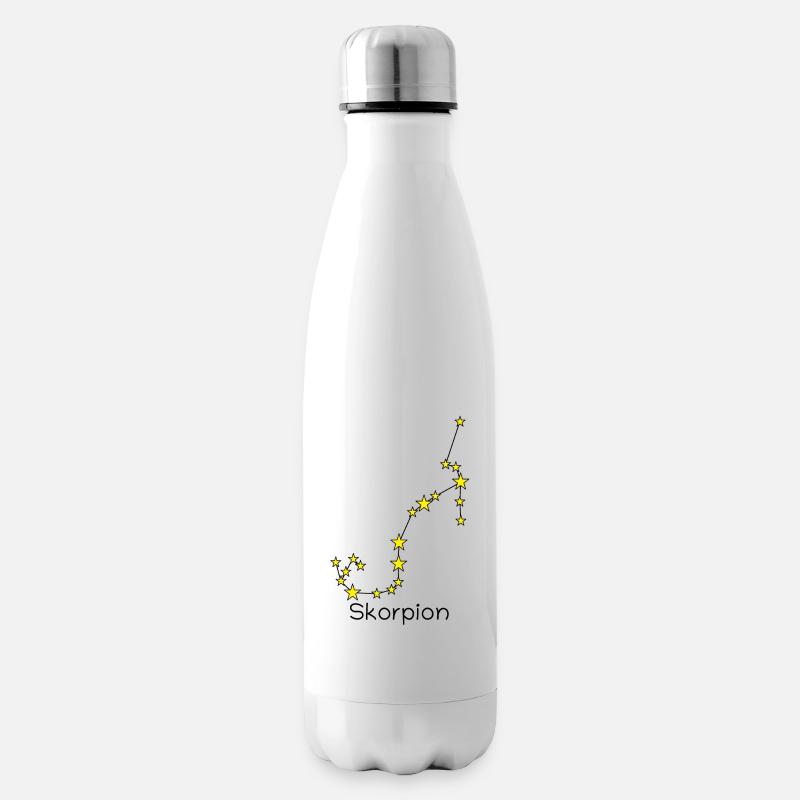 Sternzeichen Skorpion - Isolierflasche - Weiß