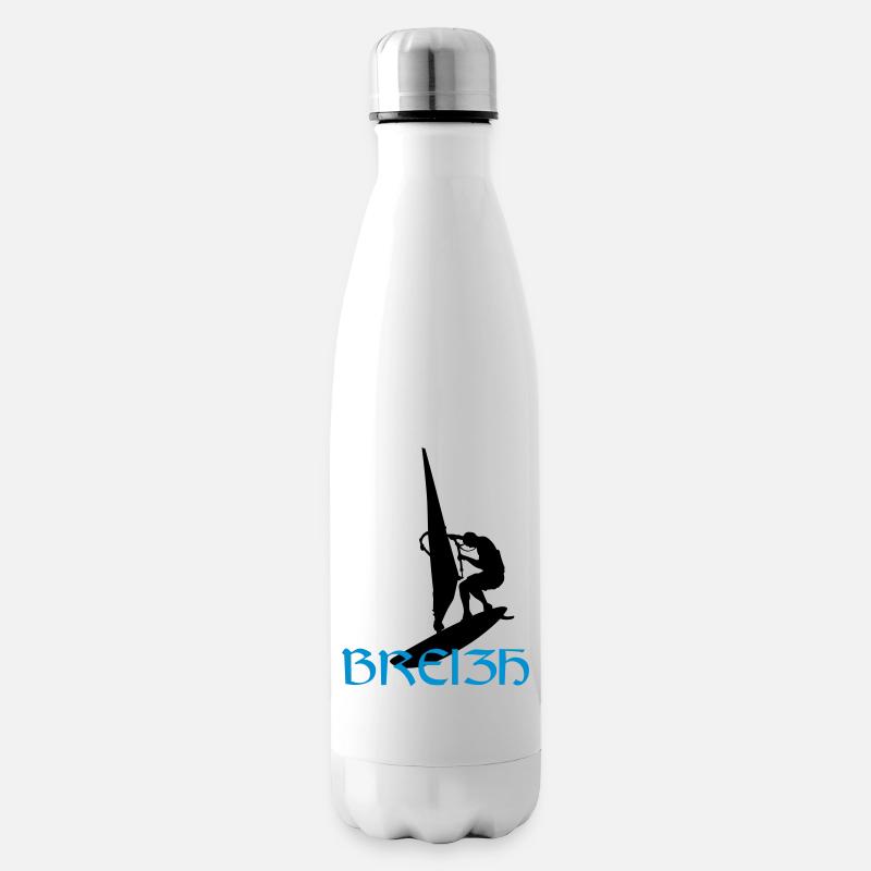 Windsurfen / Windsurfer / Windsurf / Windsurfing - Isolierflasche - Weiß