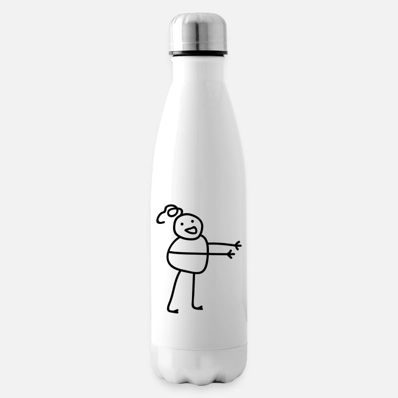 Hugging Man - Isolierflasche - Weiß