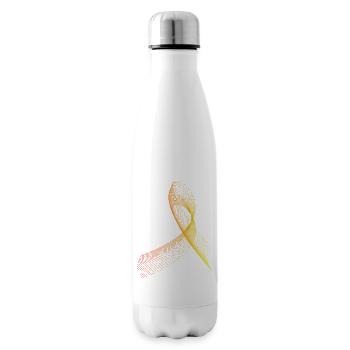 Cool, abstract and futuristic pattern - Insulated Water Bottle - white - Right