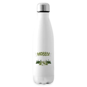 Campen Camping Wohnwagen Camper Geschenk - Isolierflasche - Weiß - Rechts