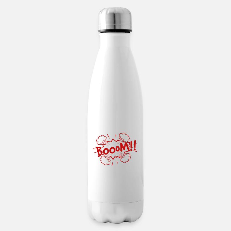 comic Boom - Isolierflasche - Weiß
