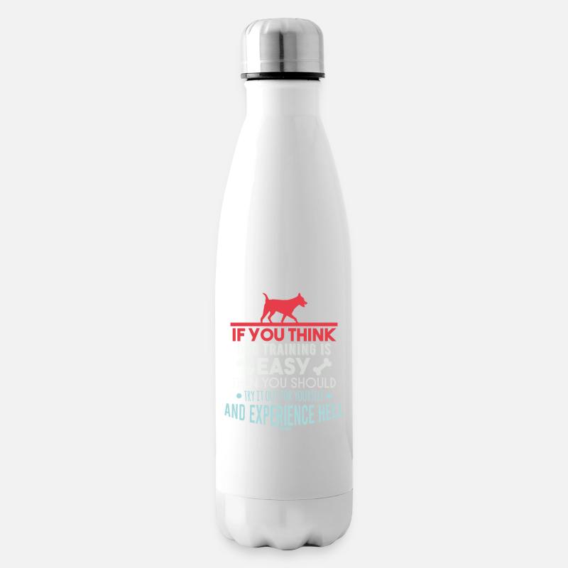 Hundetraining Spruch - Isolierflasche - Weiß