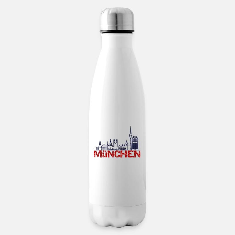 München - Isolierflasche - Weiß