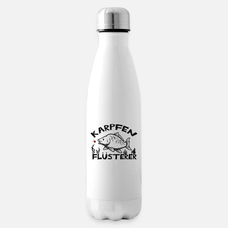 Karpfen Angler - Isolierflasche - Weiß