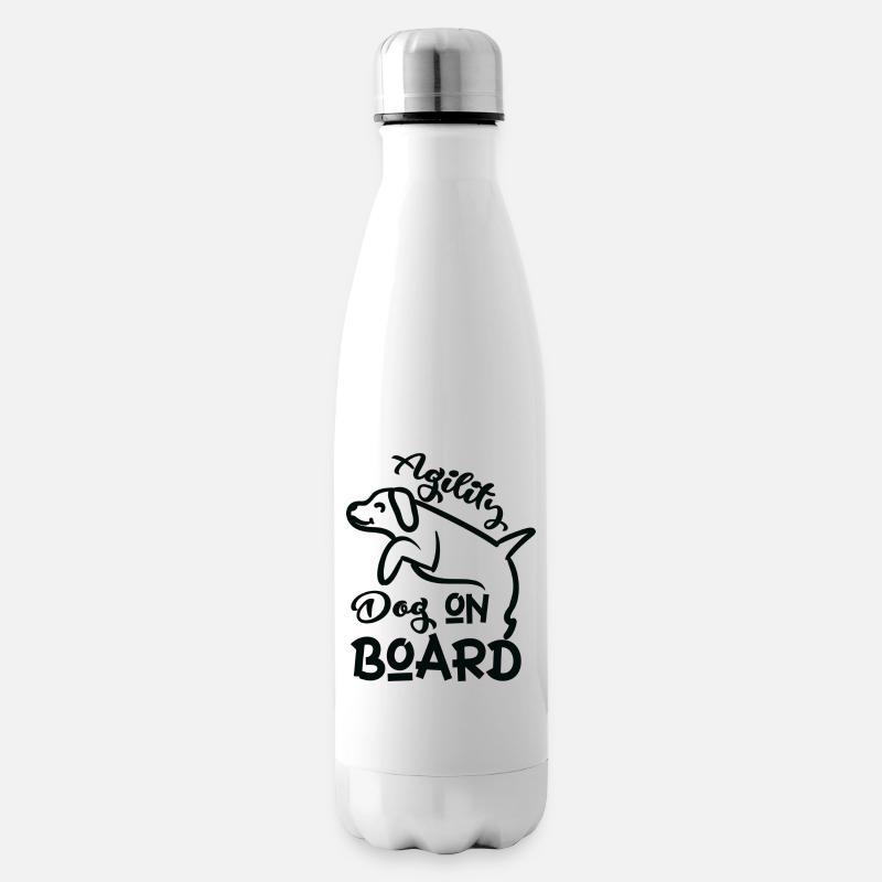Crabot d’agilité à bord - Bouteille isotherme - blanc