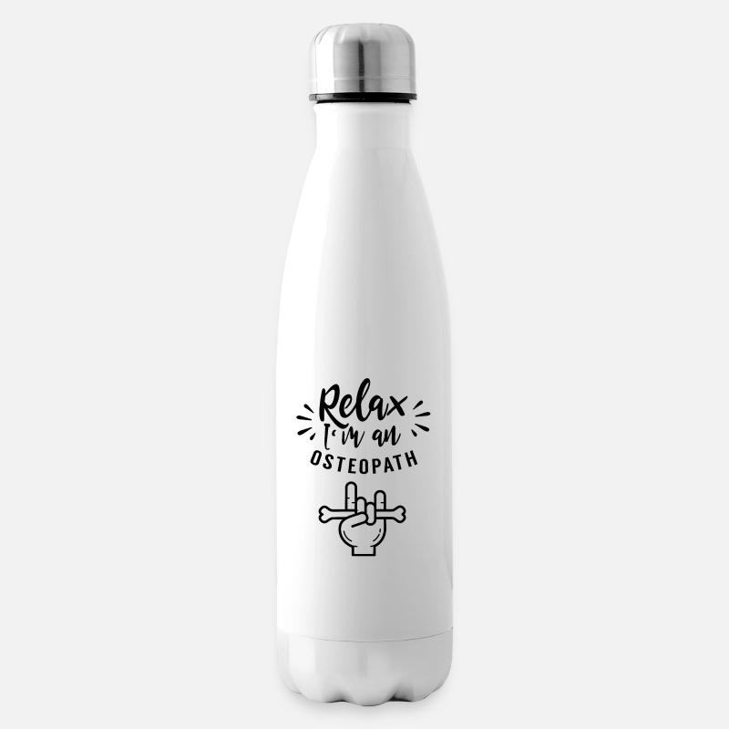 Entspann Dich Ich Bin Ein Osteopath Osteopathie - Isolierflasche - Weiß