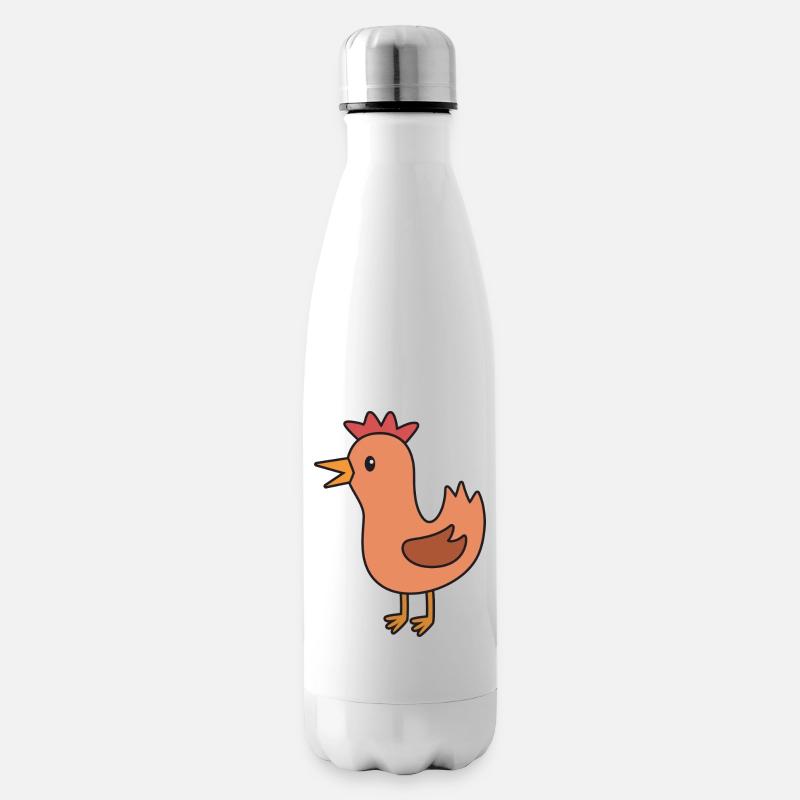 Poulet - Bouteille isotherme - blanc