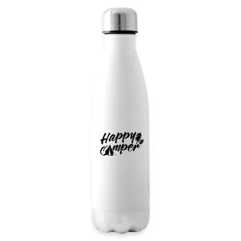 Happy Camper Camping Camping Campsite - Insulated Water Bottle - white - Right