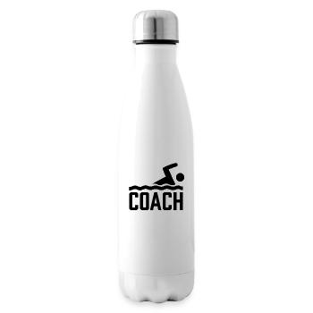 Schwimmtrainer Beruf Schwimmlehrer Schwimmkurs - Isolierflasche - Weiß - Rechts