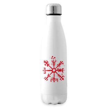 Vegvisir - Boussole Viking - Mythologie nordique - Bouteille isotherme - blanc - Droite