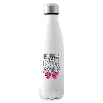 Baby Reveal I'm Going To Be A Big Sister Gender - Insulated Water Bottle - white - Right