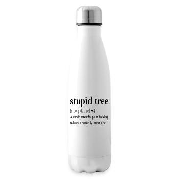 Stupid Tree Definition Disc Golf Frisbee Geschenk - Isolierflasche - Weiß - Rechts