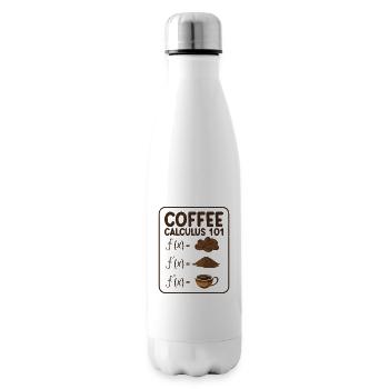 Math Calculus Coffee Mathematics Coffee Enthusiast - Insulated Water Bottle - white - Right