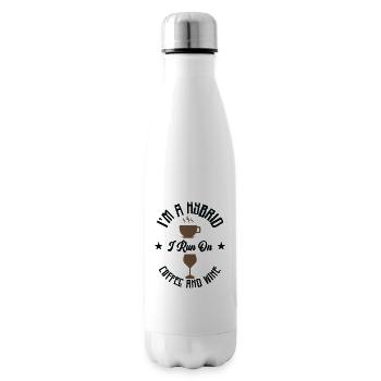 Kaffee Wein Hybrid Alkohol Kaffeesüchtig - Isolierflasche - Weiß - Rechts