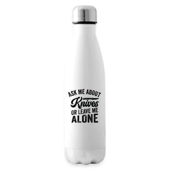 Knifemaking Knife Making Bladesmith Smithing - Insulated Water Bottle - white - Right