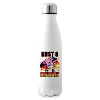 8. Geburtstag Fußballprofi Fußball Kinder - Isolierflasche - Weiß - Rechts