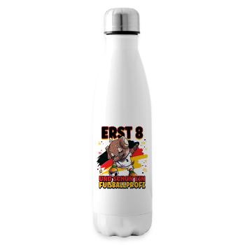 8. Geburtstag Fußballprofi Fußball Kinder - Isolierflasche - Weiß - Rechts
