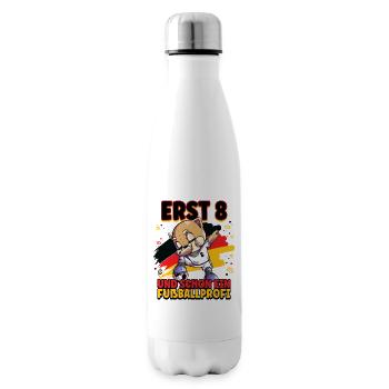 8. Geburtstag Fußballprofi Fußball Kinder - Isolierflasche - Weiß - Rechts