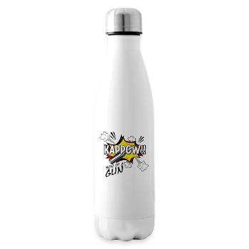 Kappow Bullets Gun Explosion Big bang Aesthetic - Insulated Water Bottle - white - Right