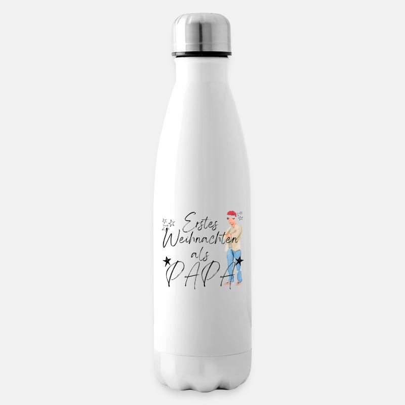 Erstes Weihnachten als Papa _2 - Isolierflasche - Weiß
