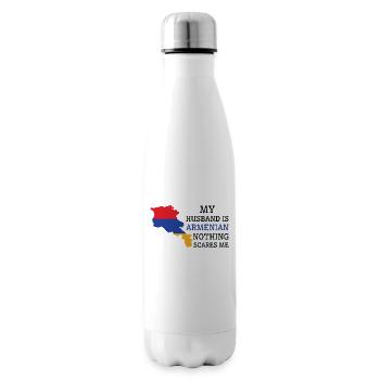 Rien ne me fait peur mari arménien - Bouteille isotherme - blanc - Droite