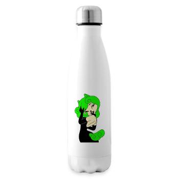 Kapuze Frau Gothic Pferde Grünes Kleid Schwarz 2022 - Isolierflasche - Weiß - Rechts
