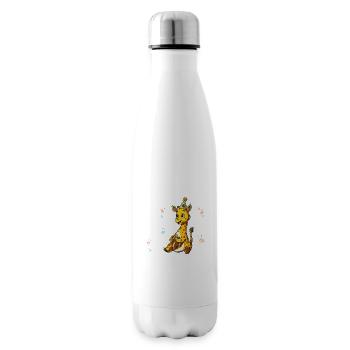 8. Geburtstag Giraffe Wild Frech Und Endlich 8 - Isolierflasche - Weiß - Rechts