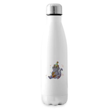 3. Geburtstag Katze Wild Frech Und Endlich 3 Jahre - Isolierflasche - Weiß - Rechts