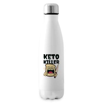 Keto Killer Nutritionist Food Diet Weight Loss - Insulated Water Bottle - white - Right