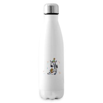 3. Geburtstag Zebra Wild Frech Und Endlich 3 Jahre - Isolierflasche - Weiß - Rechts