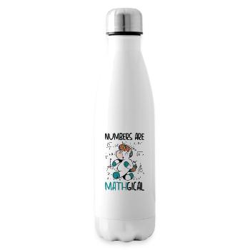 Mathematik Zahlenliebhaber Mathematik Einhorn - Isolierflasche - Weiß - Rechts