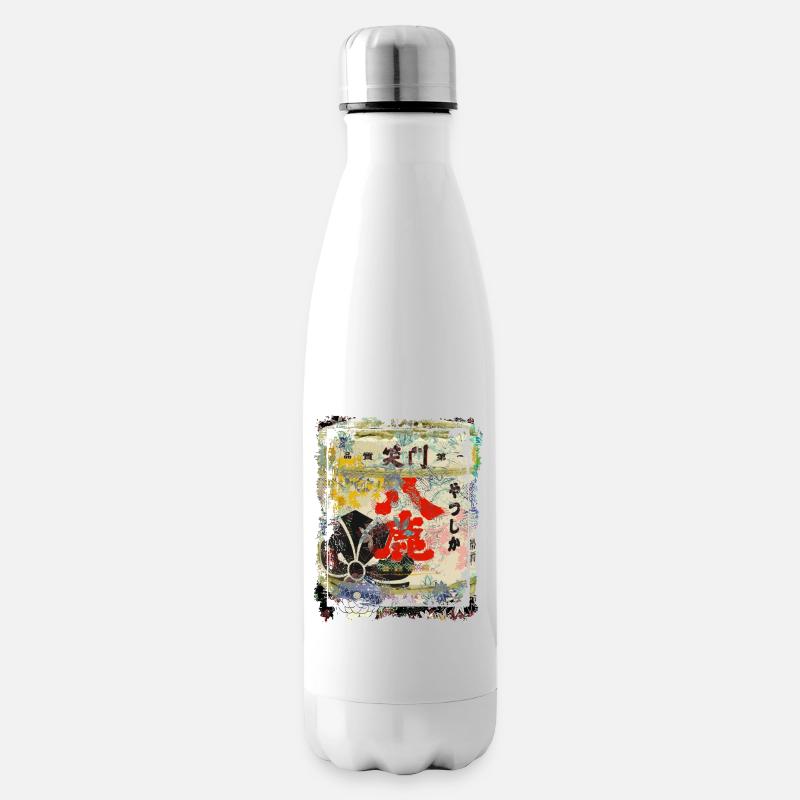 Kirschblütensymbol Japan Collage Art 75 - Isolierflasche - Weiß