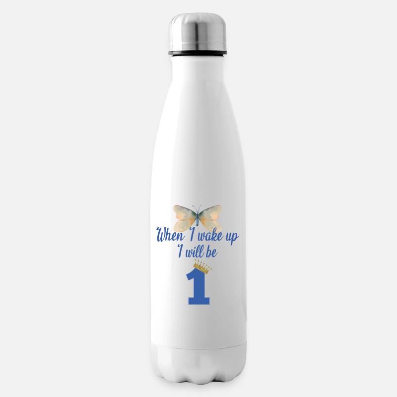 When i wake up i will be 1 - Isolierflasche - Weiß