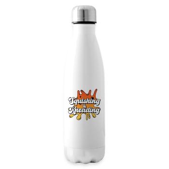 Presser et pétrir le logo Splat - Bouteille isotherme - blanc - Droite