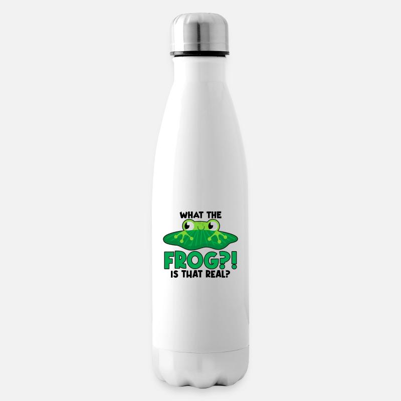 Rotäugiger Laubfrosch Niedliches - Isolierflasche - Weiß