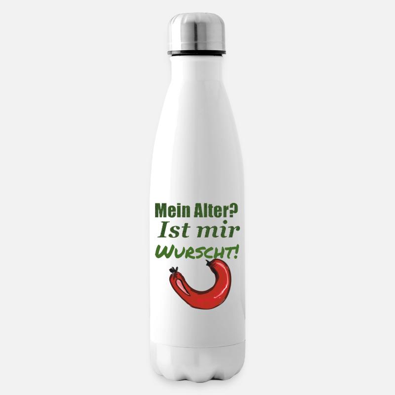 Geburtstagspruch Alter - Isolierflasche - Weiß