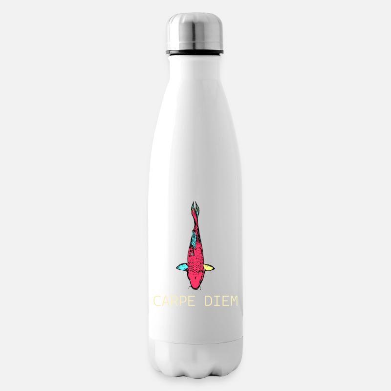 Neon Koi Carpe Diem - Isolierflasche - Weiß