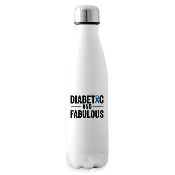 Diabetic Pancreas Diabetes Awareness - Insulated Water Bottle - white - Right
