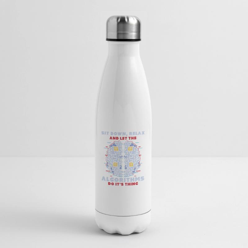 Computer Algorithm Programmer Artificial Insulated Water Bottle