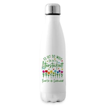 Ruhestand Garten Rente Gartenarbeit Altersteilzeit - Isolierflasche - Weiß - Rechts