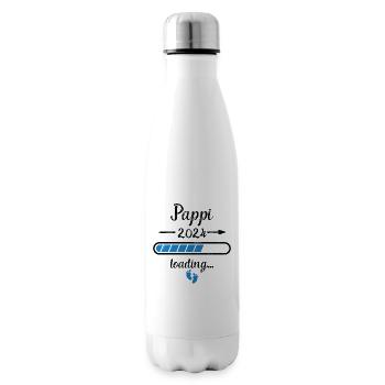 Pappi 2024 Loading Schwangerschaft Papa Vater - Isolierflasche - Weiß - Rechts