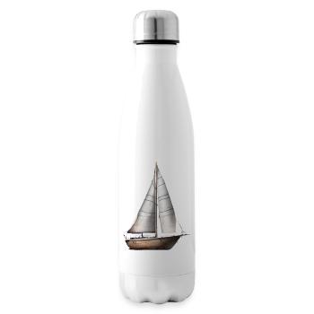 Voile, Voile, Voilier, Marin, Voilier - Bouteille isotherme - blanc - Droite