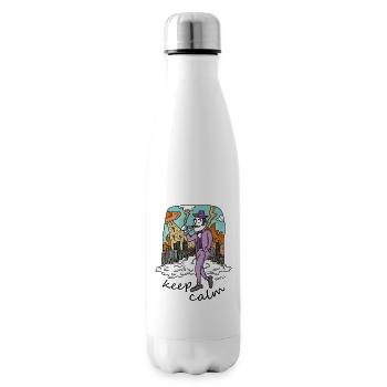 keep calm - Insulated Water Bottle - white - Right